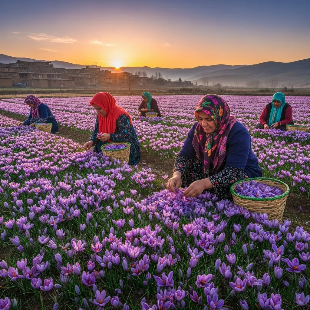 Which country has the most saffron?