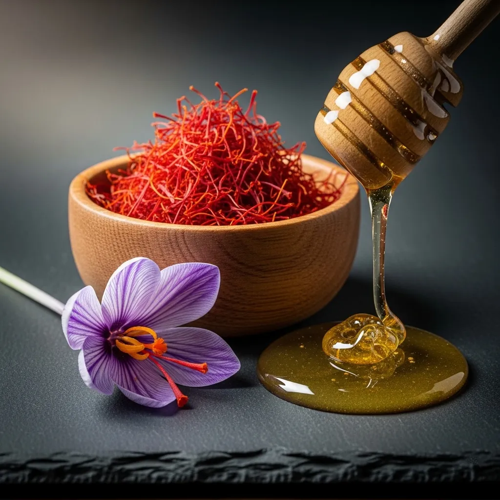 What is the flavor of saffron similar to?