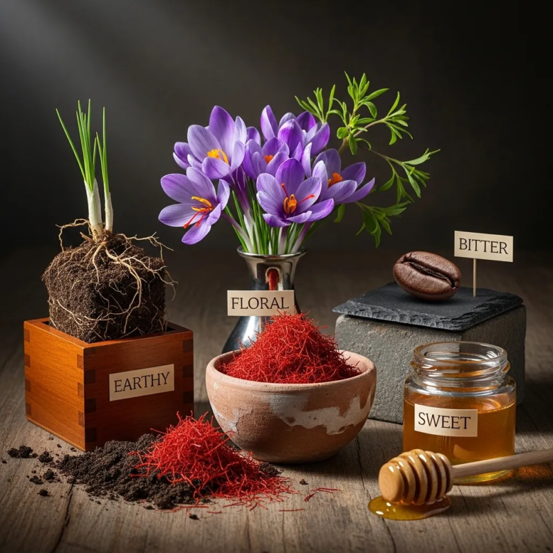 saffron taste explanation