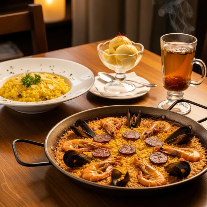 foods that pair with saffron