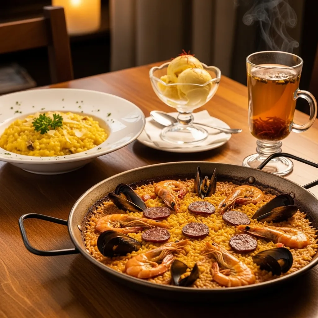 What foods go well with saffron?