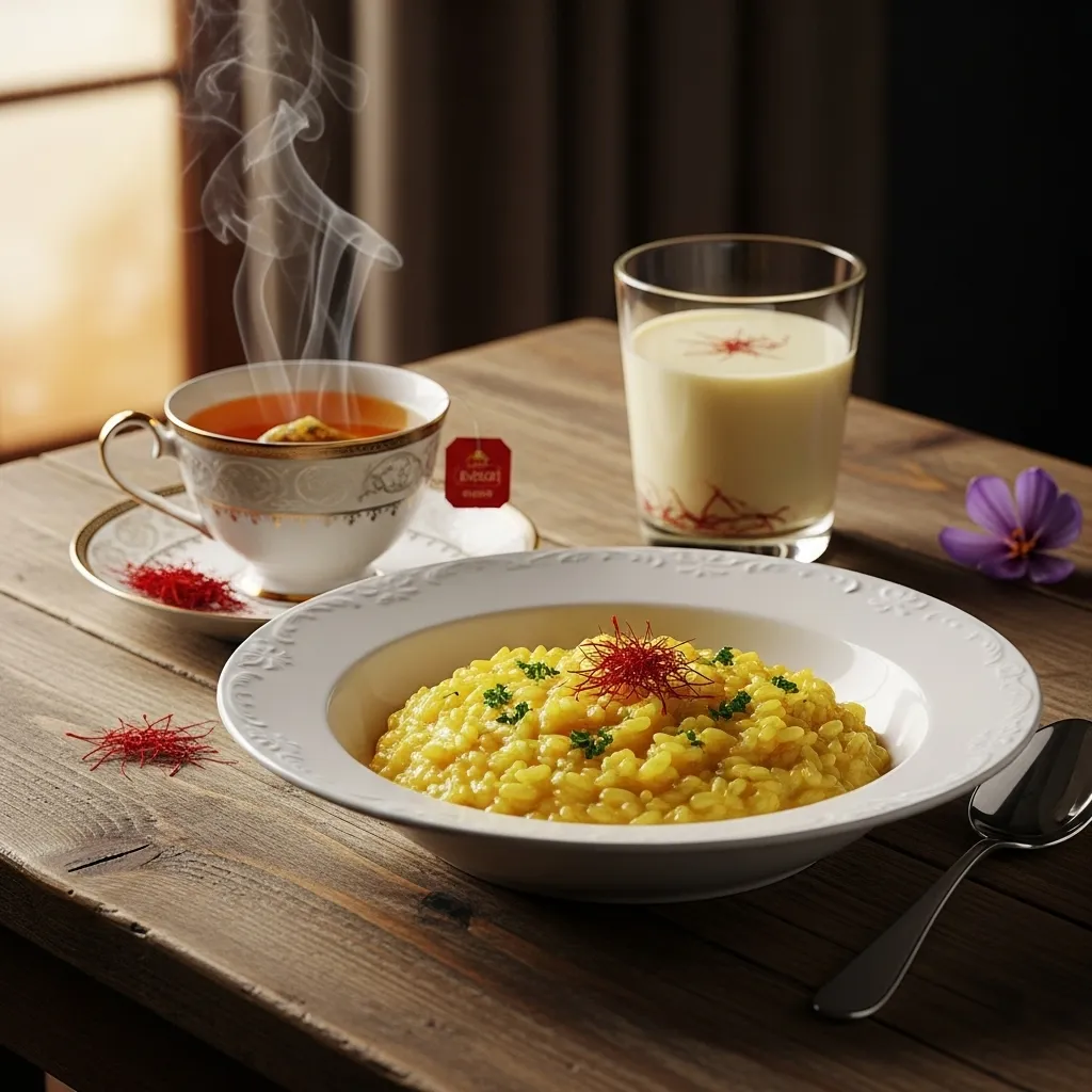 What food goes well with saffron?