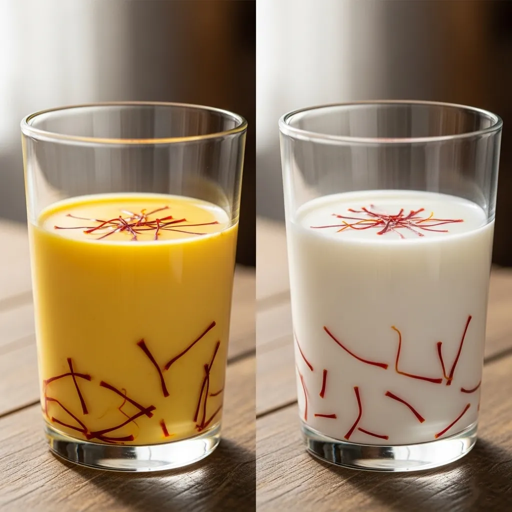 Why is my saffron not turning yellow in milk?