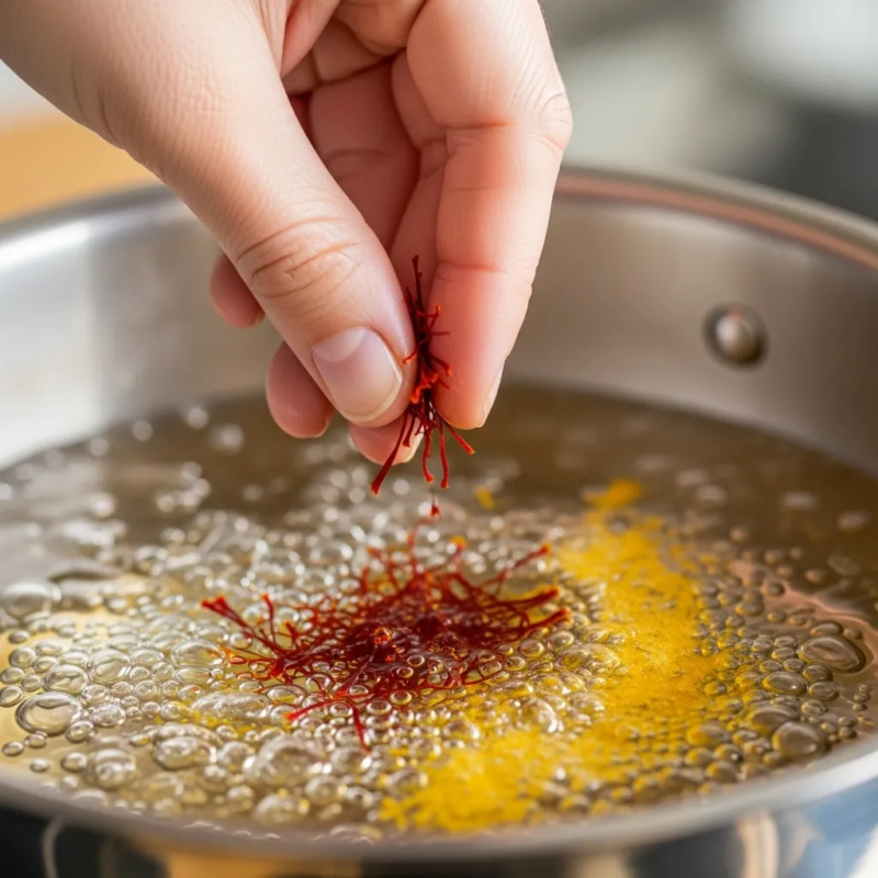 saffron infusion in water
