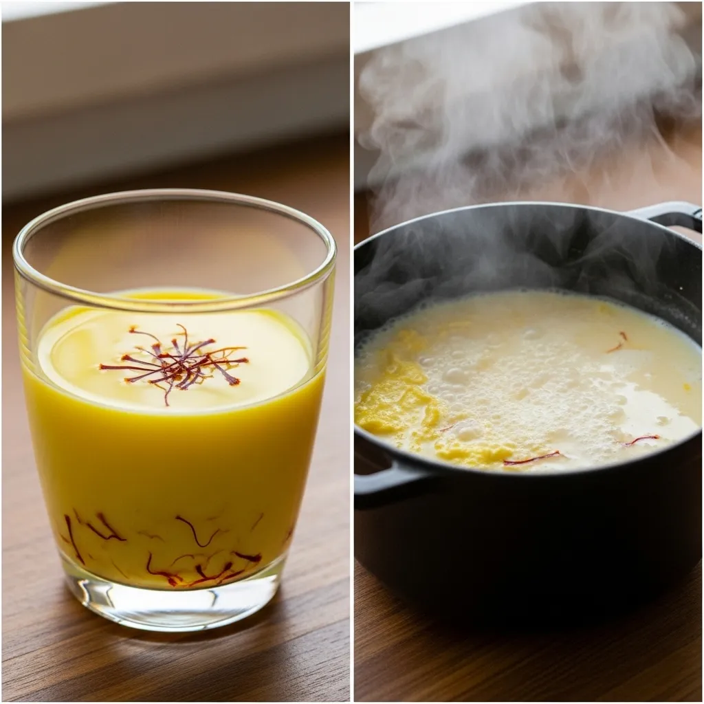 Is it okay to boil saffron in milk?