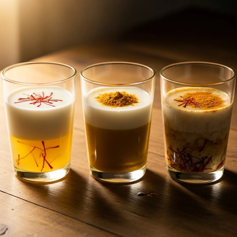 saffron and turmeric milk