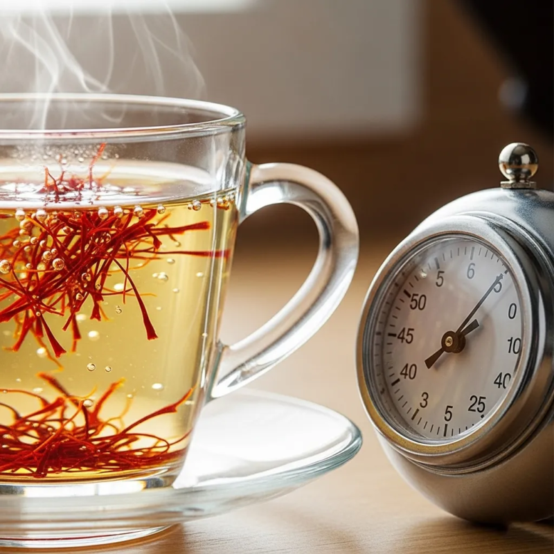 soaking saffron for infusion