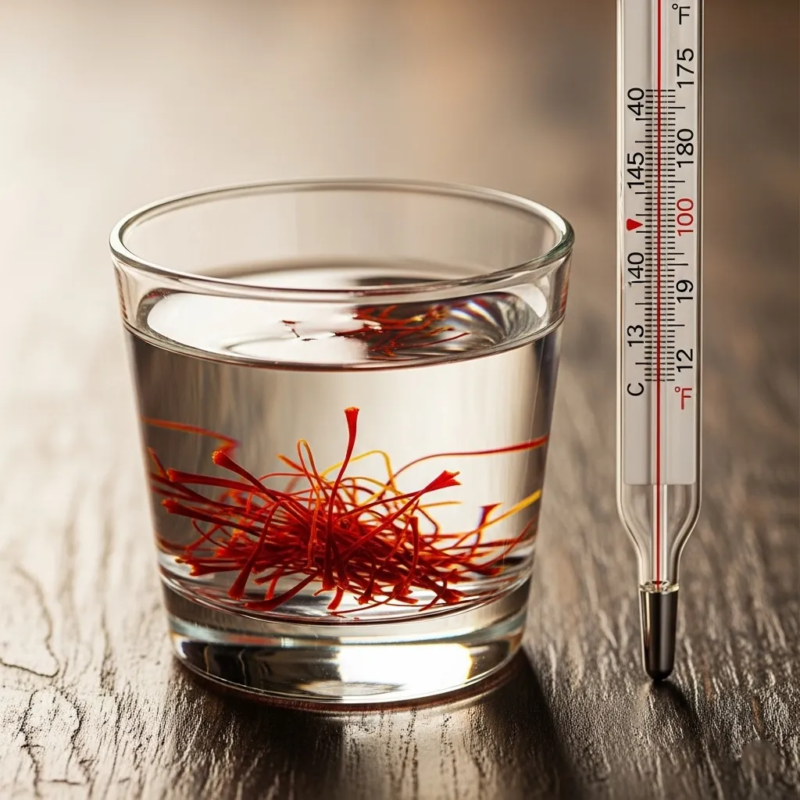 saffron infusion temperature