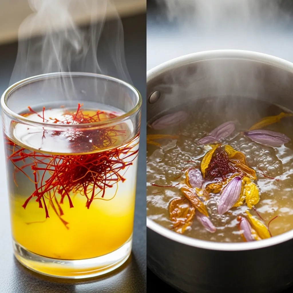 Does hot water ruin saffron?