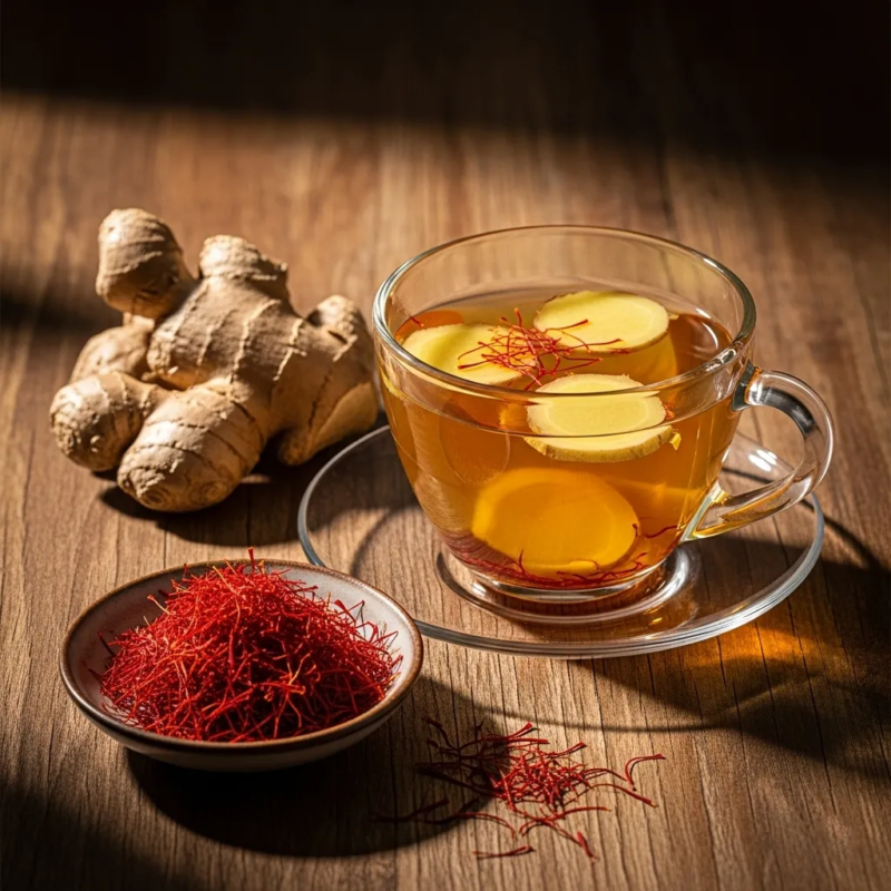 ginger and saffron pairing