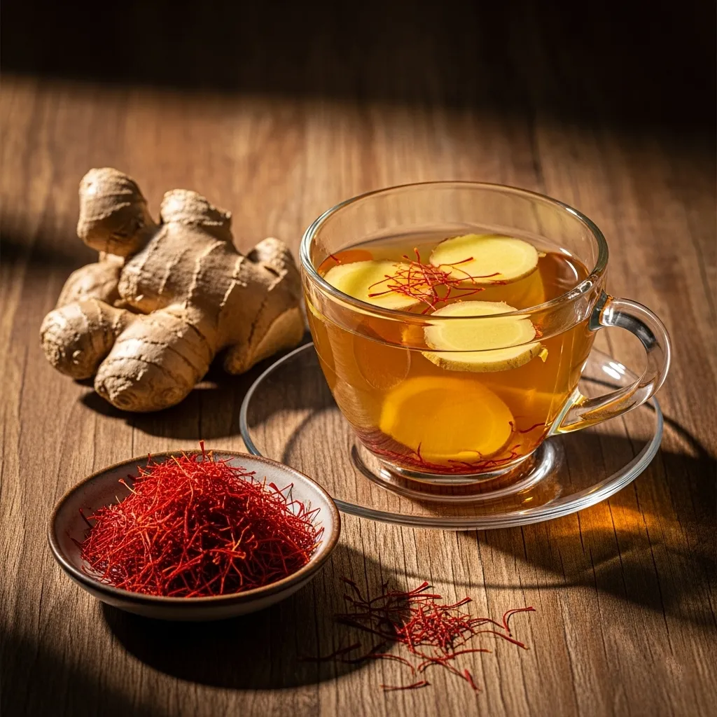 Does ginger go with saffron?