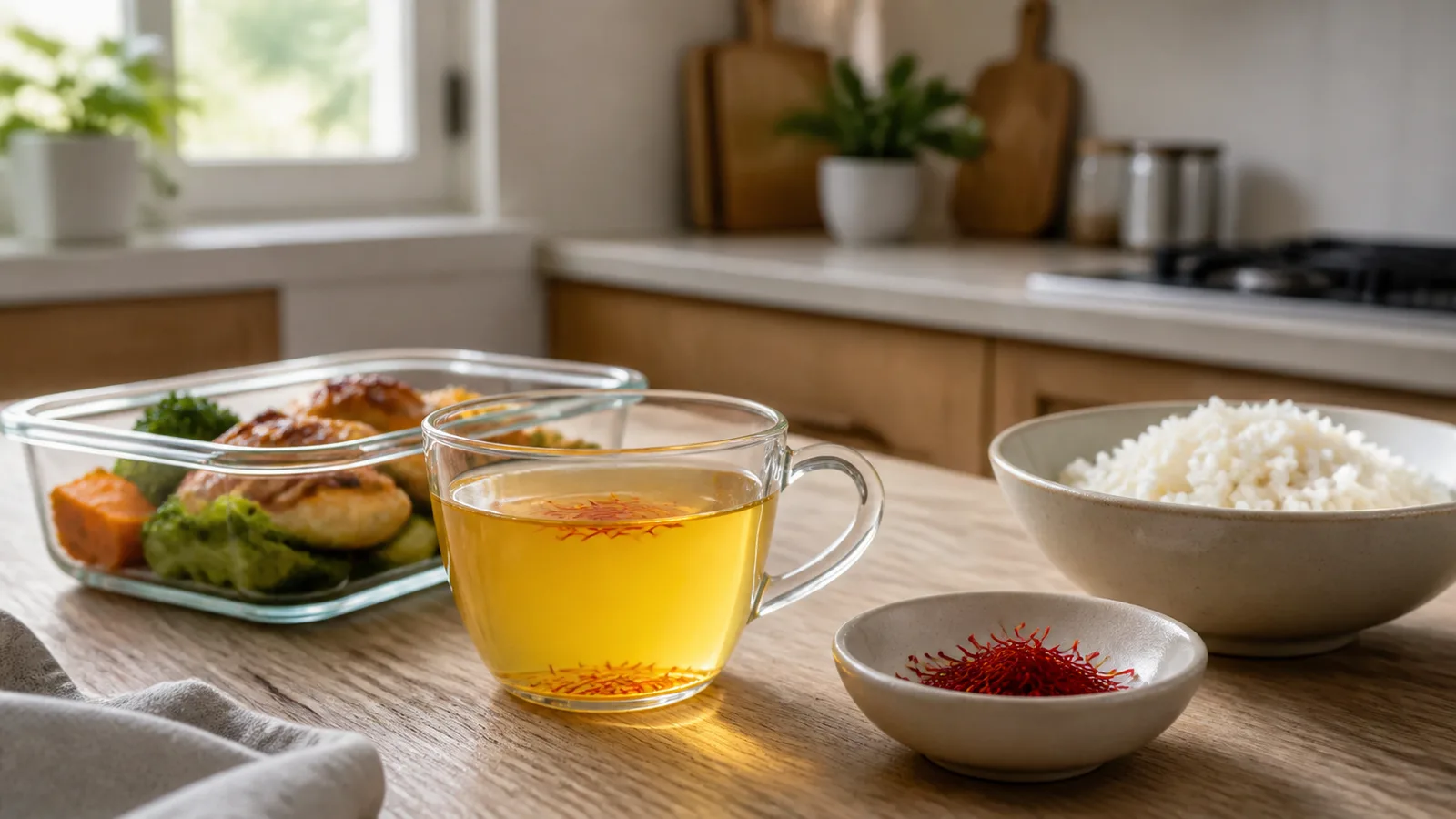 Daily saffron consumption as part of an ordinary meal