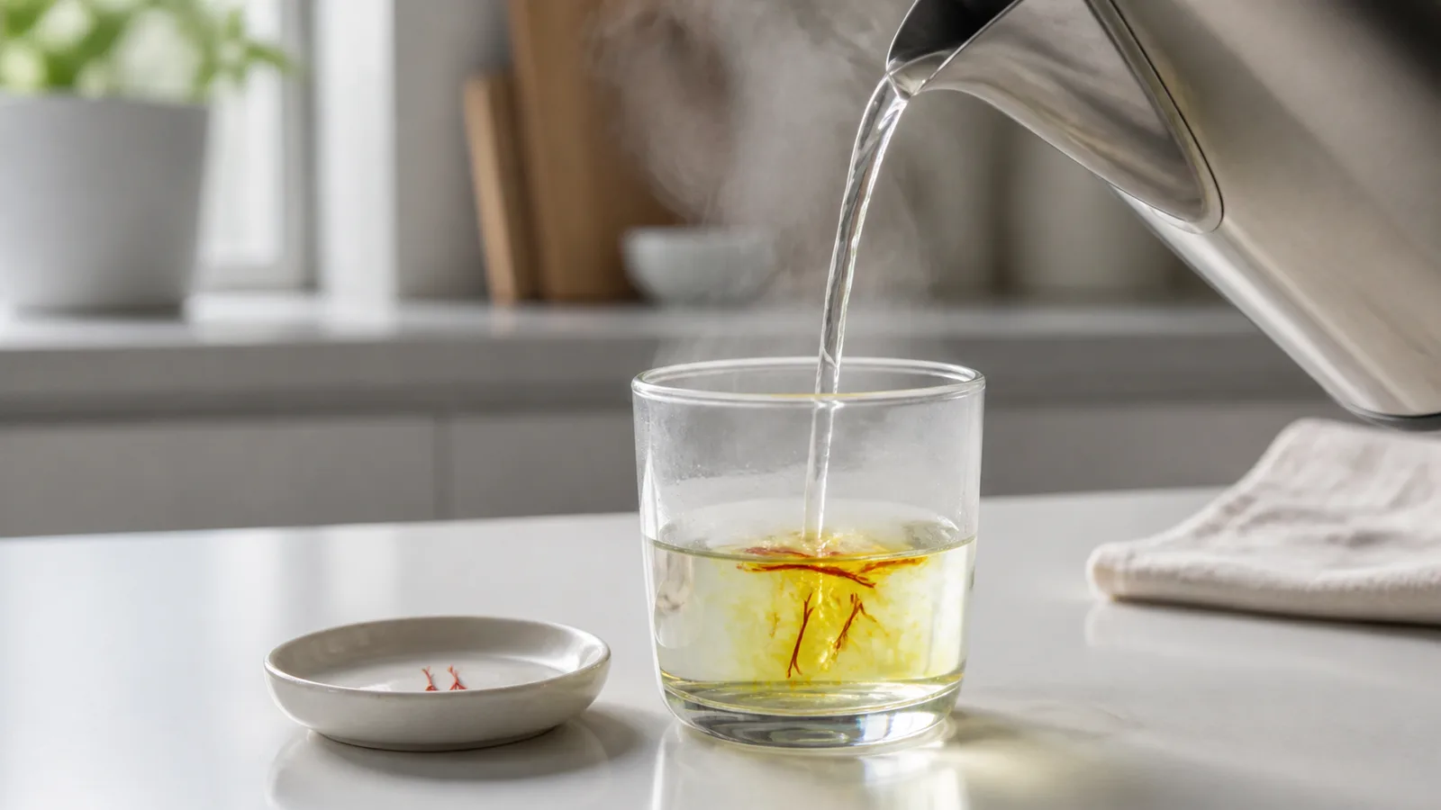 Does hot water ruin saffron?