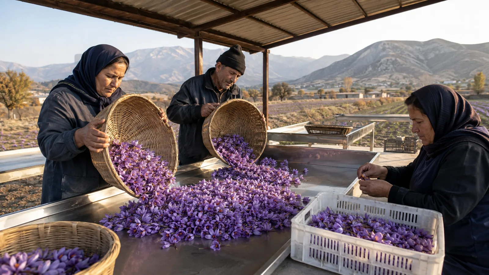 New Saffron Harvest from Golestan Hits the Market