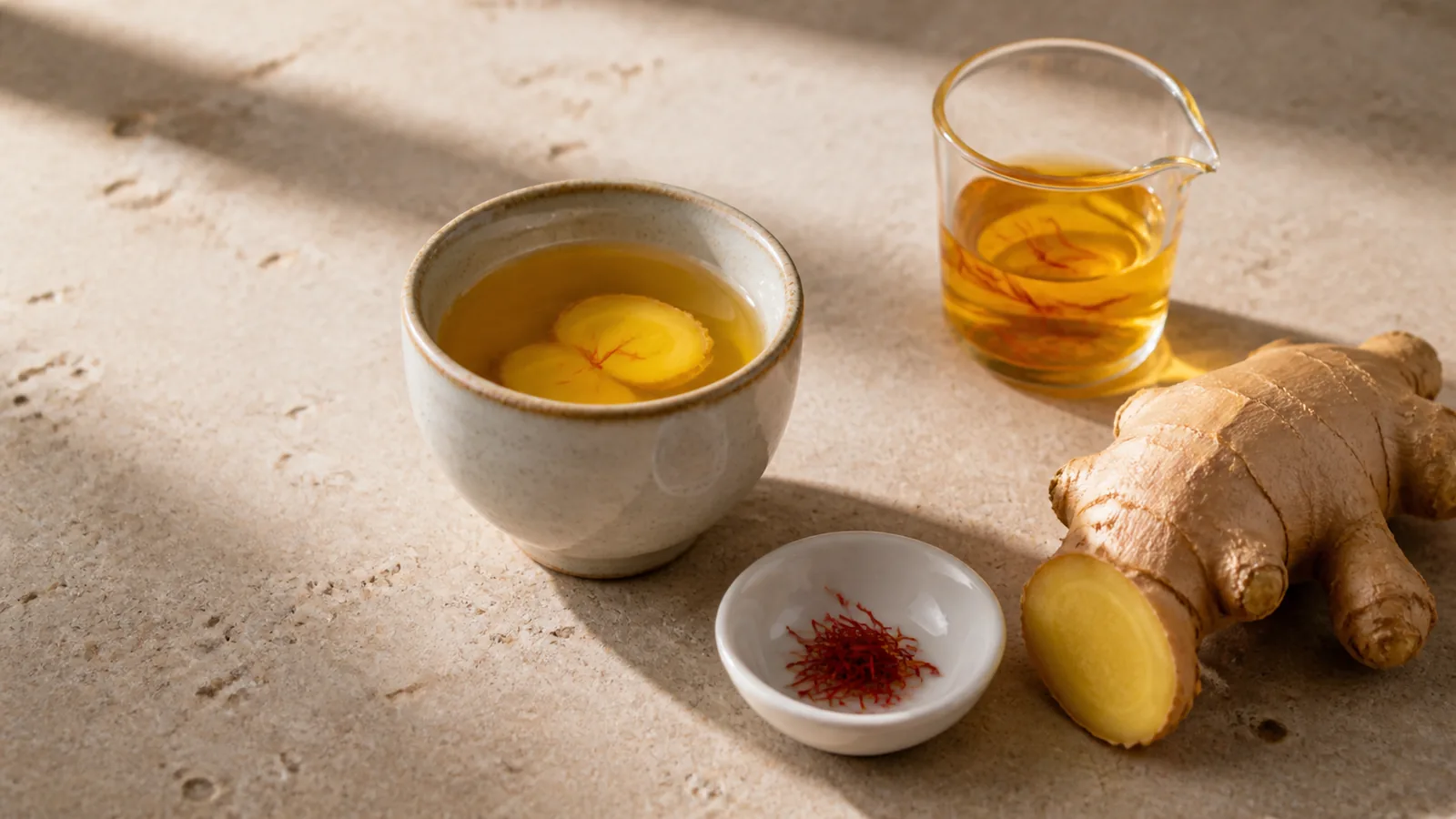 Does ginger go with saffron?